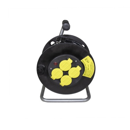 Derulator prelungitor electric 25 M pe tambur 3x1.5mm 4 prize cu capac protectie si impamantare - Imagine produs en-gros [2]