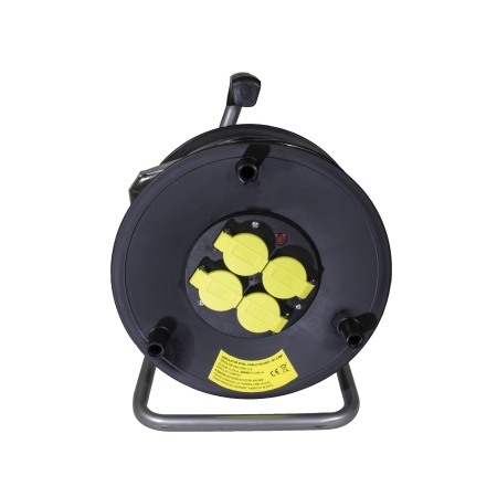 Derulator prelungitor electric 50 M pe tambur 3x1.5mm , 4 prize cu capac , protectie si impamantare - Imagine produs en-gros [2]