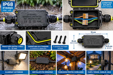 Doza derivatie etansa IP68 LF-M2068L-2T 450V [1]
