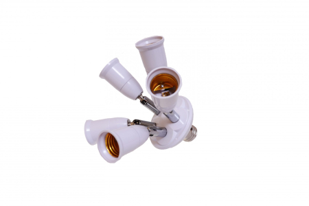 Dulie cu 5 brațe E27–E27 adaptor pentru 5 becuri LED 220V [1]