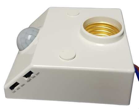 Aplice ,becuri si corpuri cu senzor - Dulie E27 cu aplicare pe perete si senzor de lumina si miscare