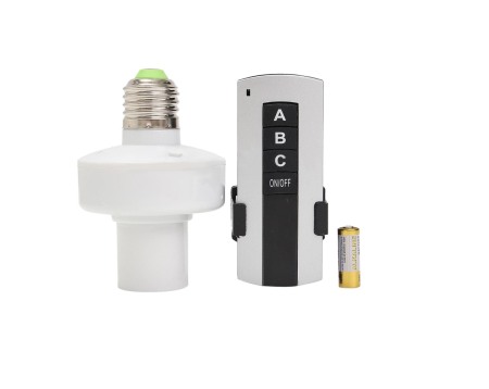 Dulii si Adaptoare dulii - Dulie E27 cu telecomanda - 3 canale H-Y501 - Imagine produs en-gros