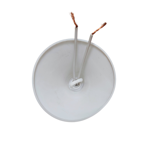 Dulie E27 din ceramică cu tijă de susținere 15 cm și cablu 2x0,5 mm² albă [2]