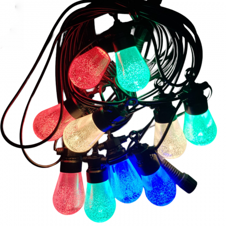 Becuri  Led - Ghirlanda 10 metri 10 lumina colorata calda  albastra verde rosie