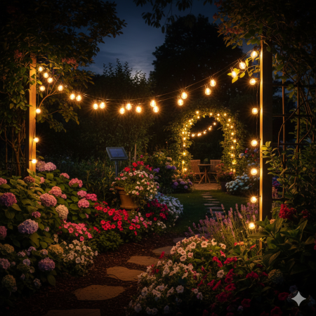 Ghirlanda solara 10m cu 20 becuri S14 filament lumina calda pentru exterior [1]