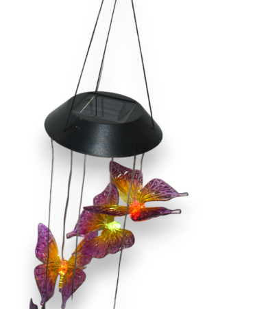 Instalatie solara Figurine de vant cu fluturi - Imagine produs en-gros [4]
