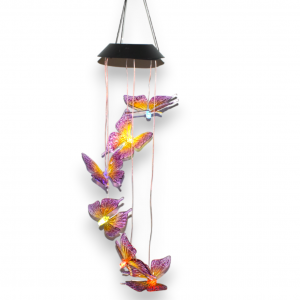 Banda LED - Instalatie solara Figurine de vant cu fluturi