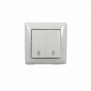 Aparataj şi accesorii - Intrerupator Dublu Cap Scara 10 A VISAGE ALB