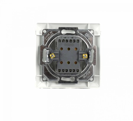 Intrerupator dublu cap scara 10 A Visage alb - Imagine produs en-gros [1]