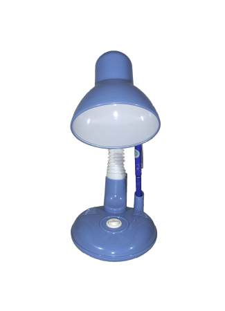 Lampa de birou,Veioza albastra cu suport pentru pix , pentru becuri E27 Led si economice , cu brat reglabil [1]