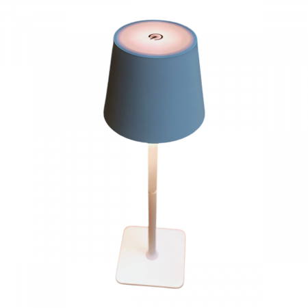 Lampă de Masă cu 3 moduri de luminare, Alba, Lampă Portabilă Modernă cu Cablu Inclus, Ø11,2x35,5 cm [2]