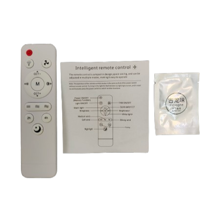 Lampă LED cu Ventilator E27 25W, 1800 lm, Telecomandă, 3 Viteze, Alb [5]