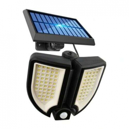 Lampă solară cu panou separat YT-90  rotativă la 180 de grade cu senzor crepuscular si de miscare plus telecomanda [1]