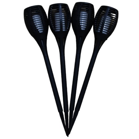 Lampa solara tip torta cu efect flacara 57 X 10 cm 4 la Set - Imagine produs en-gros [7]