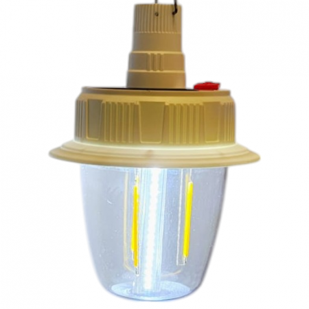 Lampa solara XG-T38, cu acumulator ,3x LED, 57x SMD, 6 led x RGB , functie de incarcare, carlig fixare [1]