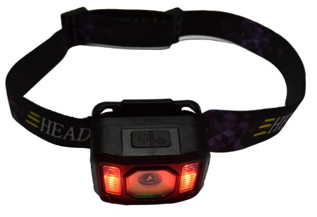 Lanterna de cap cu senzor de miscare pornit oprit , cu 6 moduri de iluminare,lumina de ceata - Imagine produs en-gros [4]