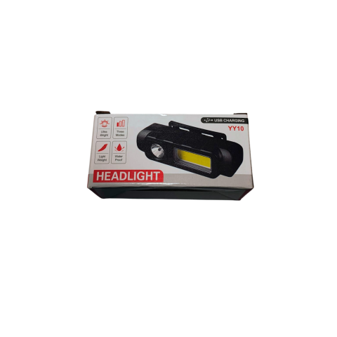 Lanternă de Cap YY-10 – LED Spot + COB, Reîncărcabilă USB [5]
