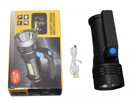 Lanterna LED De Căutare, Portabilă Și Puternică, Cu Încărcare, Luminozitate Superioară, Lanterna Portabilă Cu Fascicul Puternic [7]