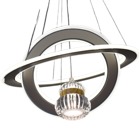 Lustra led ajustabila circulara circulara tip pendul 114W  3000K/4000K/6500K 7809 - Imagine produs en-gros [3]