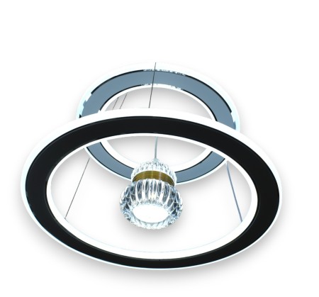 Lustra led ajustabila circulara circulara tip pendul 114W  3000K/4000K/6500K 7809 - Imagine produs en-gros [1]