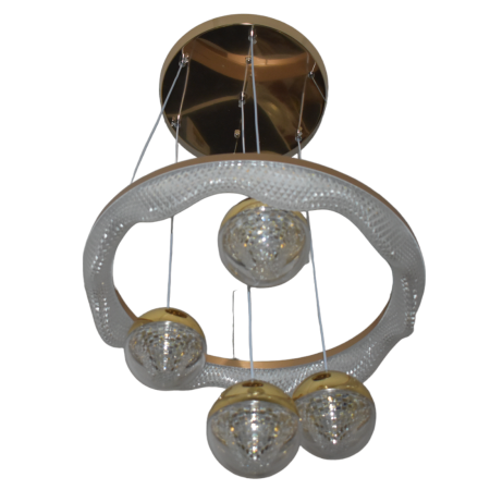 Lustra led ajustabila circulara cu 4 globuri 64W 3000K/4000K/6500K A112 - Imagine produs en-gros [3]