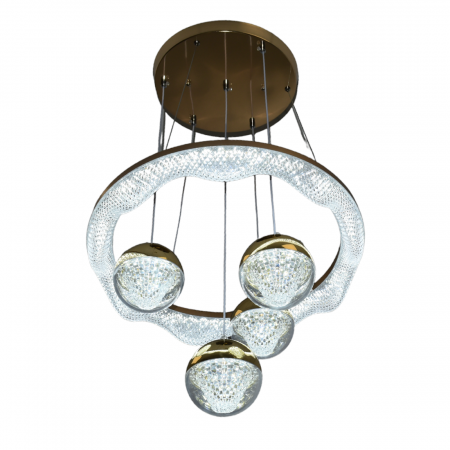 Lustra led ajustabila circulara cu 4 globuri 64W 3000K/4000K/6500K A112 [1]