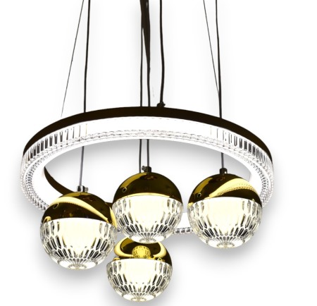 Lustra led ajustabila circulara cu 4 globuri 64W 3000K/4000K/6500K A133 - Imagine produs en-gros [2]