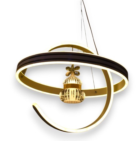 Lustre - Lustra led ajustabila soare si luna 114W 3000K/4000K/6500K 7845 - Imagine produs en-gros
