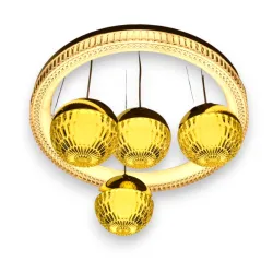 Lustra led circulara ajustabila cu 3 globuri 68W 3000K/4000K/6500K A135 [2]