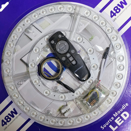 Modul Led pentru aplica - modul-rezerva-led-48w-220v-3 culori-telecomanda