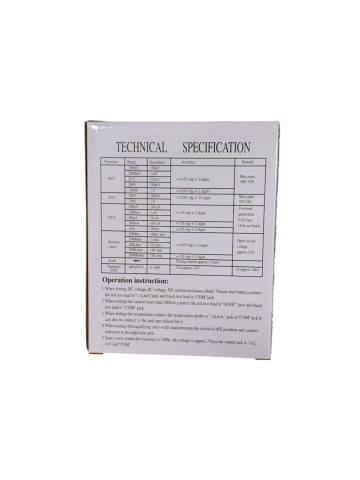 Multimetru Digital DT-830 – Aparat de Măsură Electric Tensiune, Curent și Rezistență [6]