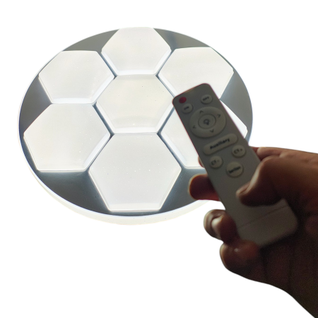 Corpuri de iluminat - Plafoniera led cu telecomanda 48W 35cm 2007 dimabila 3 temperaturi de culoare ajustabile  3000K/4500K/6500K