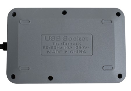 Prelungitor cu priza Schuko T22-1 cu 6 Huburi USB si power switch  2 m - Imagine produs en-gros [1]