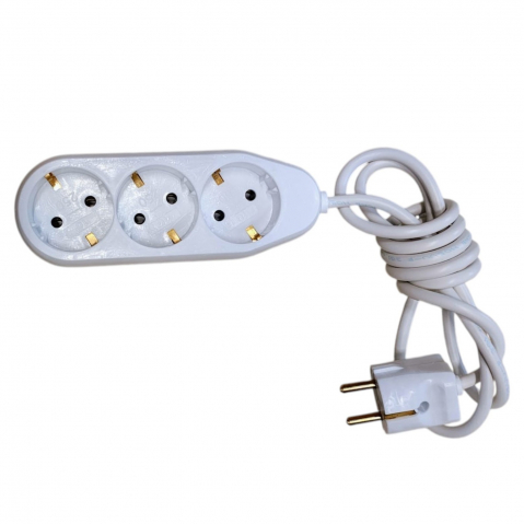 Prelungitor 3 prize, 1,5 m, 100% cupru – 2,2 kW [1]