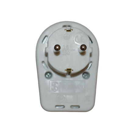 Priza adaptor cu intrerupator simpla 16A, alb ,contacte din cupru - Imagine produs en-gros [2]