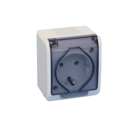 Prize - Priza simpla capac transparent contacte cupru