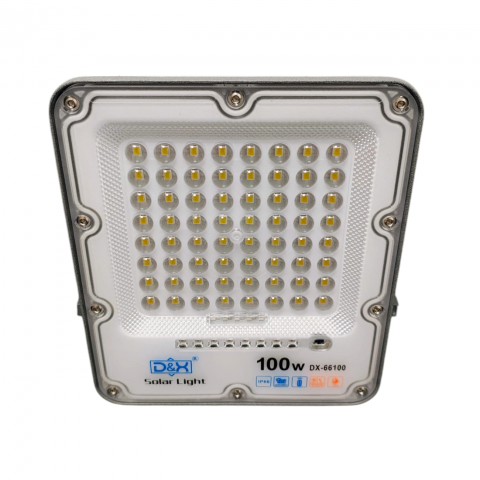 Proiectoare led si lampi stradale - Proiect solar 100W cu panou solar separat senzor crepuscular si functii multiple DX-66100 - Imagine produs en-gros