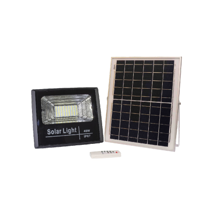 Lampi solare - Proiector cu panou solar si telecomanda 40w IP65