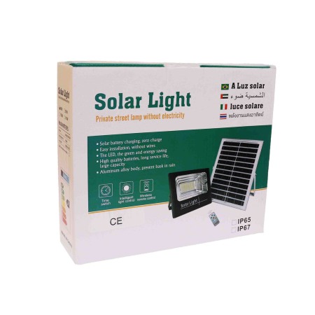 Proiector cu panou solar si telecomanda 40w IP65 - Imagine produs en-gros [1]
