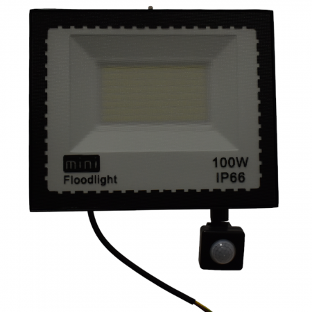 Proiector Led 100 W cu senzor de lumina si miscare  exterior IP67 slim  6500k [2]