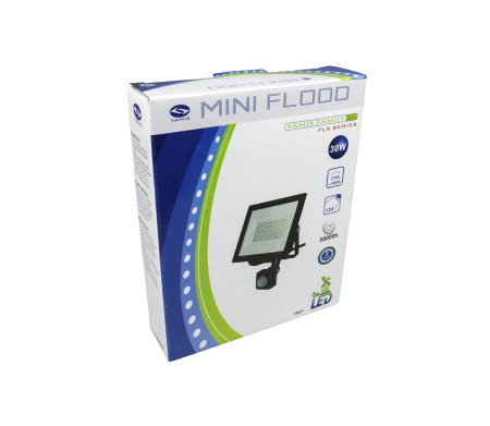 Proiector Led 30 W cu senzor de lumina si miscare , exterior IP67 , slim , 6500k - Imagine produs en-gros [2]