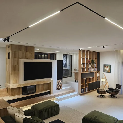 Proiector tip spot LED liniar reglabil, pentru șină magnetică U26/ZD-18, 18W, 4000K, chip OSRAM, 48V [6]