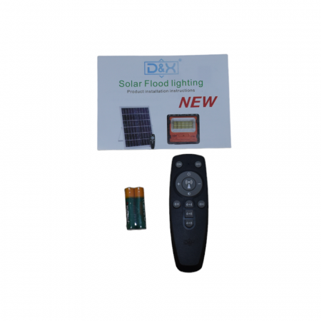 Proiector solar 300W cu panou solar separat senzor crepuscular si functii multiple DX-88300 [4]
