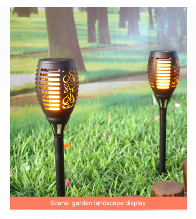 Set 4 x Lampa solara tip torta cu efect flacara [1]