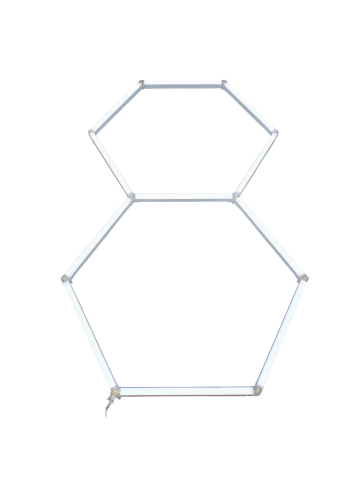 Hexagon LED 8000 lumeni pentru atelier si service auto [9]