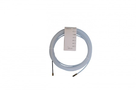 Sonda din PVC pentru tragere cablu 10m, alb - Imagine produs en-gros [1]