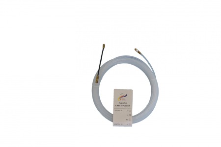 Fir Montaj Cablu - Sonda din PVC pentru tragere cablu 15m, alb - Imagine produs en-gros
