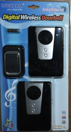 Sonerie dubla Wireless , 220 V Luckarm 7905, 1 x baterie, 25 melodii [1]