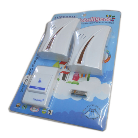 Sonerie Wireless dubla cu baterie, lumina incorporata [1]