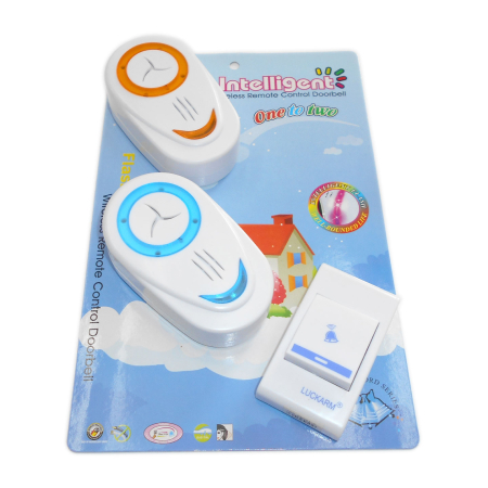 Scule utile / sonerii / rulete - Sonerie Wireless dubla cu baterie, lumina incorporata